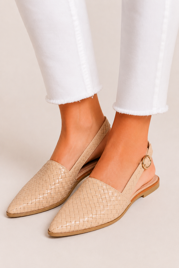 Nova Woven Slingback Loafers