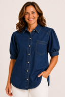 Lily Puff Sleeve Denim Shirt