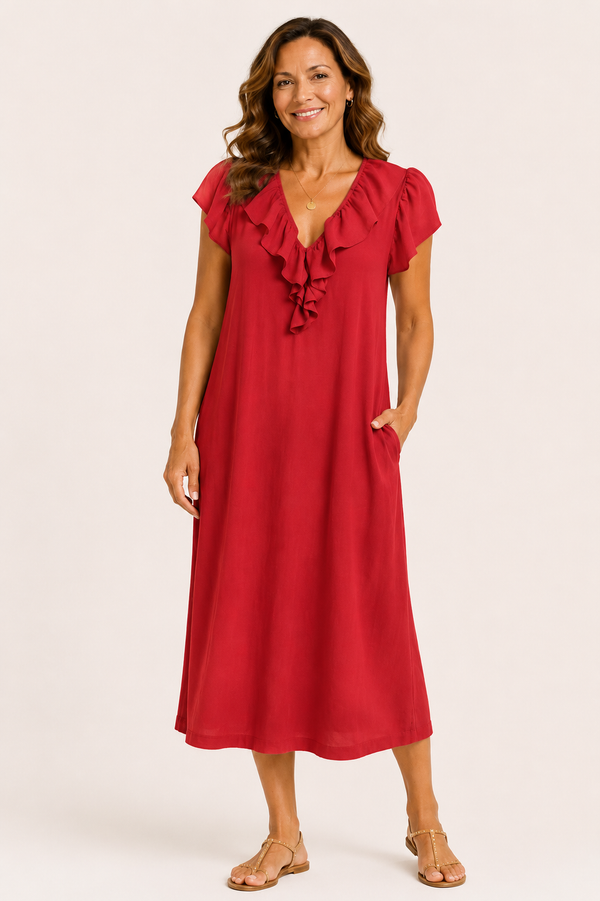 Camellia Summer Midi Dress