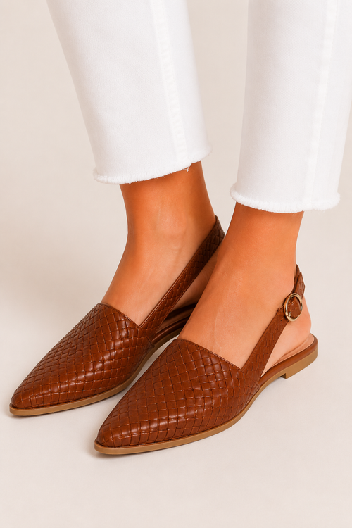 Nova Woven Slingback Loafers