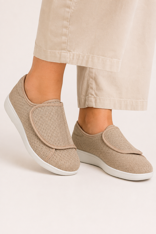 Claire Comfort Orthopedic Slippers – Adjustable Wide Fit
