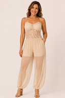 Lizzy Flowing Lace Halter Jumpsuit