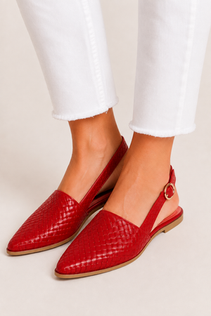 Nova Woven Slingback Loafers