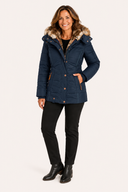 Ella Faux Fur Hooded Puffer Jacket