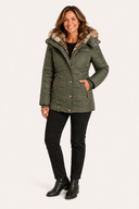 Ella Faux Fur Hooded Puffer Jacket