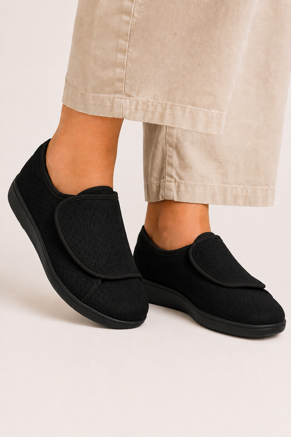Claire Comfort Orthopedic Slippers – Adjustable Wide Fit